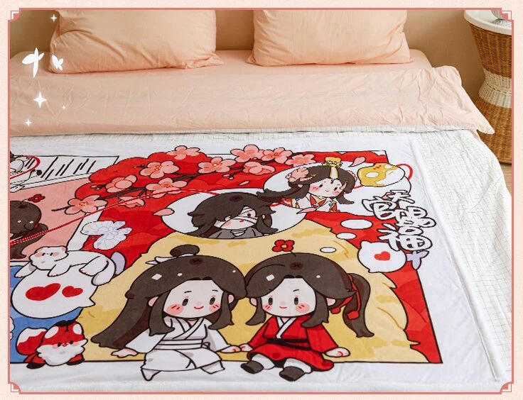 Heaven Official's Blessing Cartoon Plush Blanket